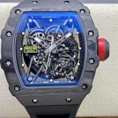 Best T+ Factory Replica Richard Mille RM35-02 Black Rubber Strap For Sale – Replica Watch Wholesale