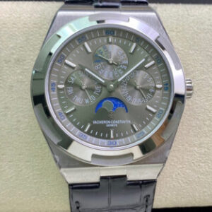 Best 8F Factory Replica Vacheron Constantin Overseas 4300V Black Leather Strap For Sale - Replica Watch Wholesale