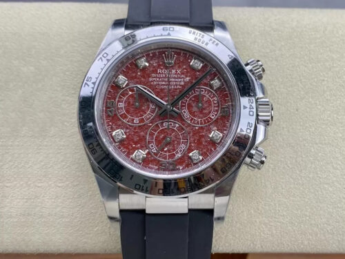 Best Clean Factory Replica Rolex Cosmograph Daytona 116589 Black Rubber Strap For Sale - Replica Watch Wholesale