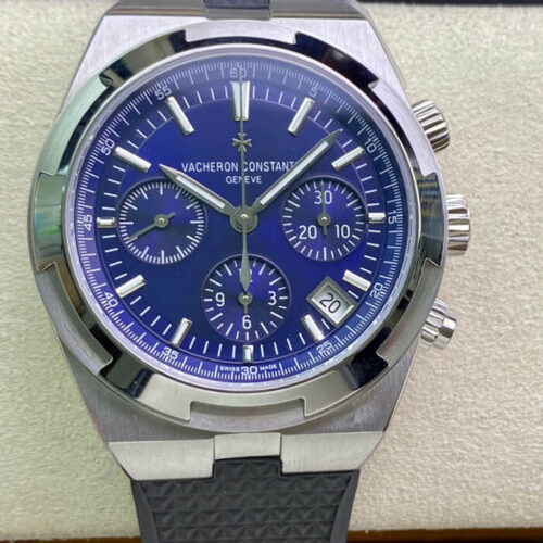 Best 8F Factory Replica Vacheron Constantin Overseas 5500V/110A-B148 Black Rubber Strap For Sale - Replica Watch Wholesale