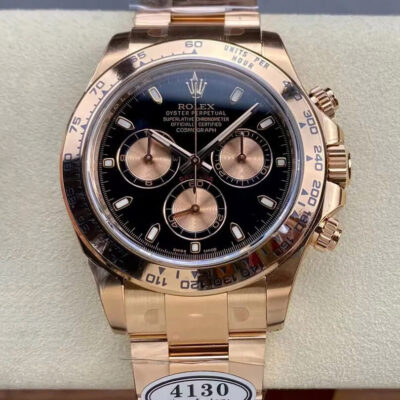 Best Clean Factory Replica Rolex Cosmograph Daytona M116505-0008 Rose Gold Case For Sale – Replica Watch Wholesale
