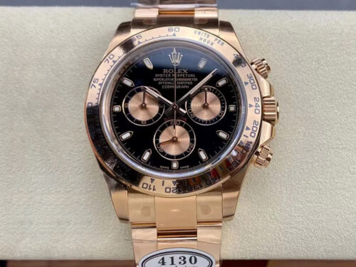 Best Clean Factory Replica Rolex Cosmograph Daytona M116505-0008 Rose Gold Case For Sale - Replica Watch Wholesale