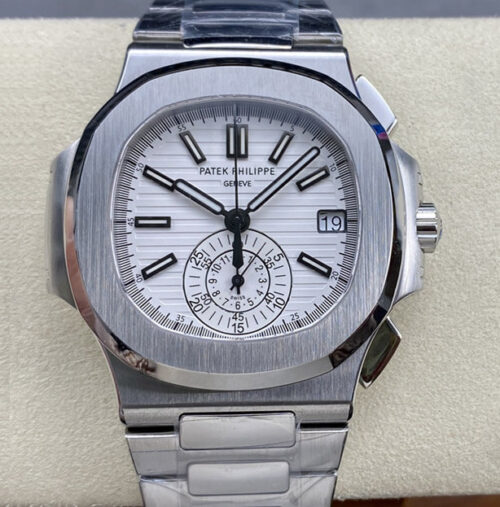 Best PPF Factory Replica Patek Philippe Nautilus 5980/1A-019 Stainless Steel Strap For Sale - Replica Watch Wholesale