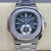 Best PPF Factory Replica Patek Philippe Nautilus 5980/1A-001 Blue Dial For Sale - Replica Watch Wholesale