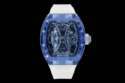 Best RM Factory Replica Richard Mille RM053-02 Tourbillon White Rubber Strap For Sale - Replica Watch Wholesale