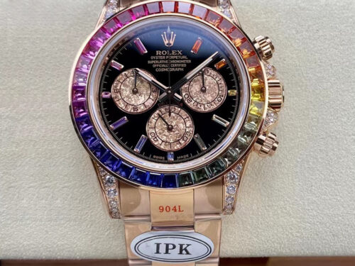 Best IPK Factory Replica Rolex Daytona 116595 RBOW Stainless Steel For Sale - Replica Watch Wholesale
