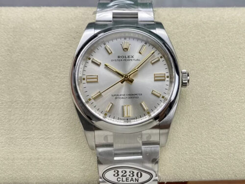 Best Clean Factory Replica Rolex Oyster Perpetual M126000-0001 36MM Silver Bezel For Sale - Replica Watch Wholesale