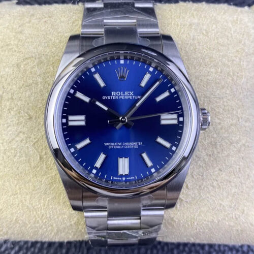 Best Clean Factory Replica Rolex Oyster Perpetual M124300-0003 41MM Silver Case For Sale - Replica Watch Wholesale
