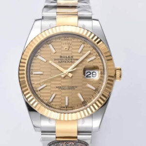 Best Clean Factory Replica Rolex Datejust 41MM M126333-0021 Gold Bezel For Sale - Replica Watch Wholesale