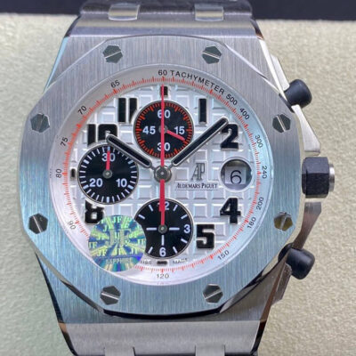 Best JF Factory Replica Audemars Piguet Royal Oak Offshore 26170ST.OO.D305CR.01 Swiss ETA7750 Black Leather Strap For Sale – Replica Watch Wholesale