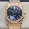 Best JF Factory Replica Audemars Piguet Royal Oak 15400OR.OO.1220OR.01 Mechanical Watches Swiss ETA3120 Black Dial For Sale - Replica Watch Wholesale