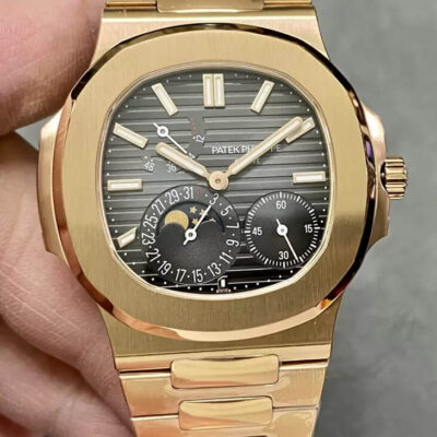 Best PPF Factory Replica Patek Philippe Nautilus 5712/1R-001 V2 Gold Case For Sale – Replica Watch Wholesale
