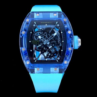 Best RM Factory Replica Richard Mille RM35-01 Blue Transparent Case For Sale – Replica Watch Wholesale