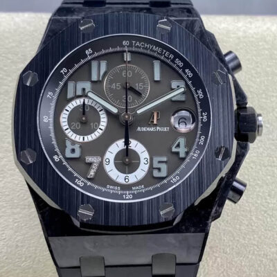 Best APF Factory Replica Audemars Piguet Royal Oak Offshore 26205AU.OO.D002CR.01 Black Strap For Sale – Replica Watch Wholesale