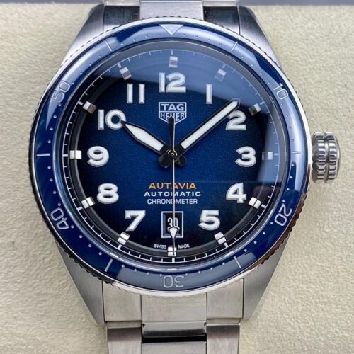 Replica TAG HEUER AUTAVIA WBE5116.EB0173 Blue Dial For Sale - Replica Watch Wholesale