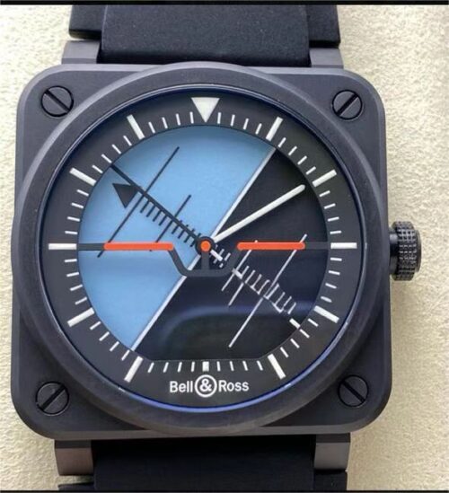 Best M+ Factory Replica Bell & Ross INSTRUMENTS BR03A-HRZ-CE Synthetic fiber strap For Sale - Replica Watch Wholesale