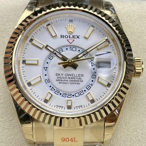 Noob Factory Replica Rolex Sky-Dweller m326938-0005 White Dial For Sale - Replica Watch Wholesale