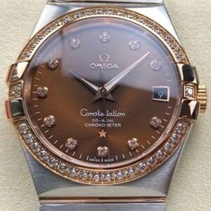 M+ Factory Replica OMEGA Constellation 123.25.38.21.63.001 Brown Dial For Sale - Replica Watch Wholesale