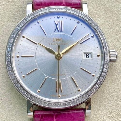 V7 Factory Replica IWC portofino IW458112 Raspberry Pink Strap For Sale - Replica Watch Wholesale