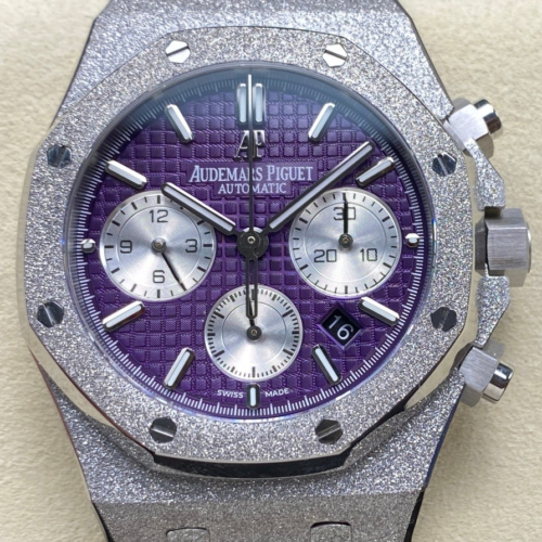 OM Factory Replica Audemars Piguet Royal Oak 26331BC.GG.1224BC.01 Purple Dial For Sale - Replica Watch Wholesale