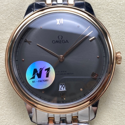 N1 Factory Replica Omega De Ville 434.20.40.20.06.001 Dark Grey Dial For Sale - Replica Watch Wholesale
