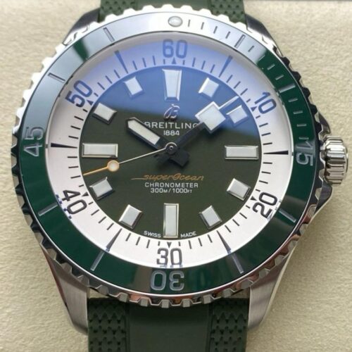 TF Factory Replica Breitling Superocean A17376A31L1S1 Green Strap For Sale - Replica Watch Wholesale