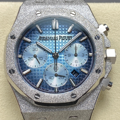 OM Factory Replica Audemars Piguet Royal Oak 26240BC.GG.1324BC.02 Smoked Blue Dial For Sale - Replica Watch Wholesale