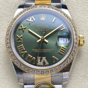 AR Factory Replica Rolex Datejust m278383rbr-0015 Green Dial For Sale - Replica Watch Wholesale