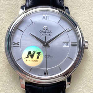 N1 Factory Replica Omega De Ville 424.13.40.20.02.001 Black Strap For Sale - Replica Watch Wholesale