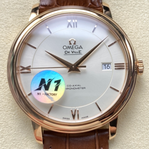N1 Factory Replica Omega De Ville 424.53.40.20.02.001 Brown Strap For Sale - Replica Watch Wholesale