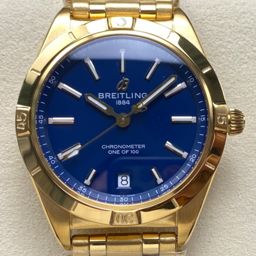 BLS Factory Replica Breitling Chronomat K103801A1C1K1 Gold Strap For Sale - Replica Watch Wholesale