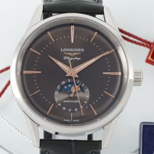 AF Factory Replica Longines Flagship L4.815.4.62.2 Brown Dial For Sale - Replica Watch Wholesale