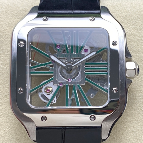 THB Factory Replica Cartier Santos WHSA0028 Skeleton Dial For Sale - Replica Watch Wholesale