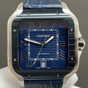 THB Factory Replica Cartier Santos WSSA0048 Blue Dial For Sale - Replica Watch Wholesale