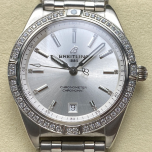 BLS Factory Replica Breitling Chronomat A10380591A1A1 Silver Strap For Sale - Replica Watch Wholesale