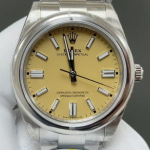 Clean Factory Replica Rolex Oyster Perpetual 134300-0007 Yellow Dial For Sale - Replica Watch Wholesale
