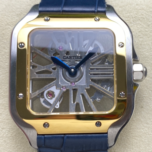 THB Factory Replica Cartier Santos WHSA0024 Blue Strap For Sale - Replica Watch Wholesale