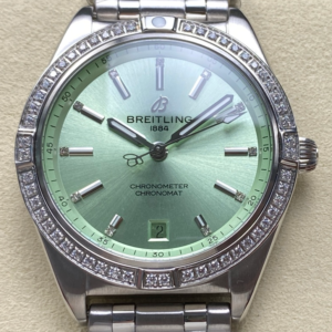 BLS Factory Replica Breitling Chronomat A10380591L1A1 Green Dial For Sale - Replica Watch Wholesale