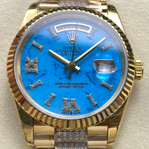 8+ Factory Replica Rolex DayDate m128238-0072 Turquoise Dial For Sale - Replica Watch Wholesale