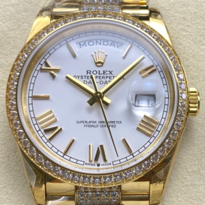 8+ Factory Replica Rolex DayDate m128348rbr-0065 White Dial For Sale - Replica Watch Wholesale