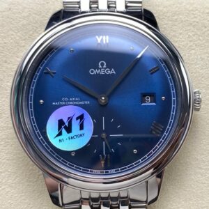 N1 Factory Replica Omega De Ville 434.10.41.20.03.001 Blue Dial For Sale - Replica Watch Wholesale