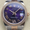 AR Factory Replica Rolex Datejust m278381rbr-0019 Purple Dial For Sale - Replica Watch Wholesale