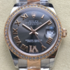 AR Factory Replica Rolex Datejust m278381rbr-0029 Rhodium White Dial For Sale - Replica Watch Wholesale