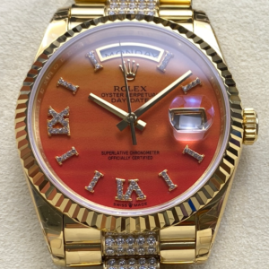 8+ Factory Replica Rolex DayDate m128238-0089 Orange Dial For Sale - Replica Watch Wholesale