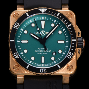 BR Factory Replica Bell Ross Instruments BR0392-D-LT-BR-SRB Green Dial For Sale - Replica Watch Wholesale