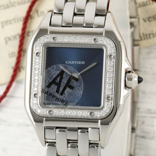 AF Factory Replica Cartier PANTHÈRE DE CARTIER W4PN0013 Blue Dial For Sale - Replica Watch Wholesale