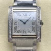 8848 Factory Replica Cartier Tank W4TA0021 Faceted Steel Crown For Sale - Replica Watch Wholesale