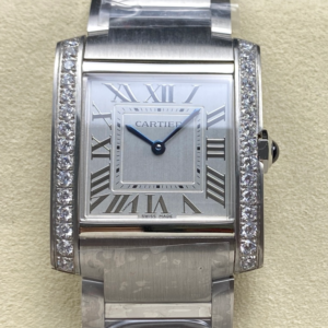 8848 Factory Replica Cartier Tank W4TA0021 Faceted Steel Crown For Sale - Replica Watch Wholesale