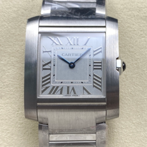 8848 Factory Replica Cartier Tank WSTA0074 Silvery White Dial For Sale - Replica Watch Wholesale