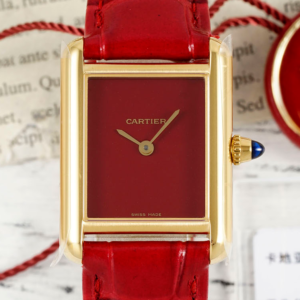 AF Factory Replica Cartier Tank WGTA0190 Red Dial For Sale - Replica Watch Wholesale